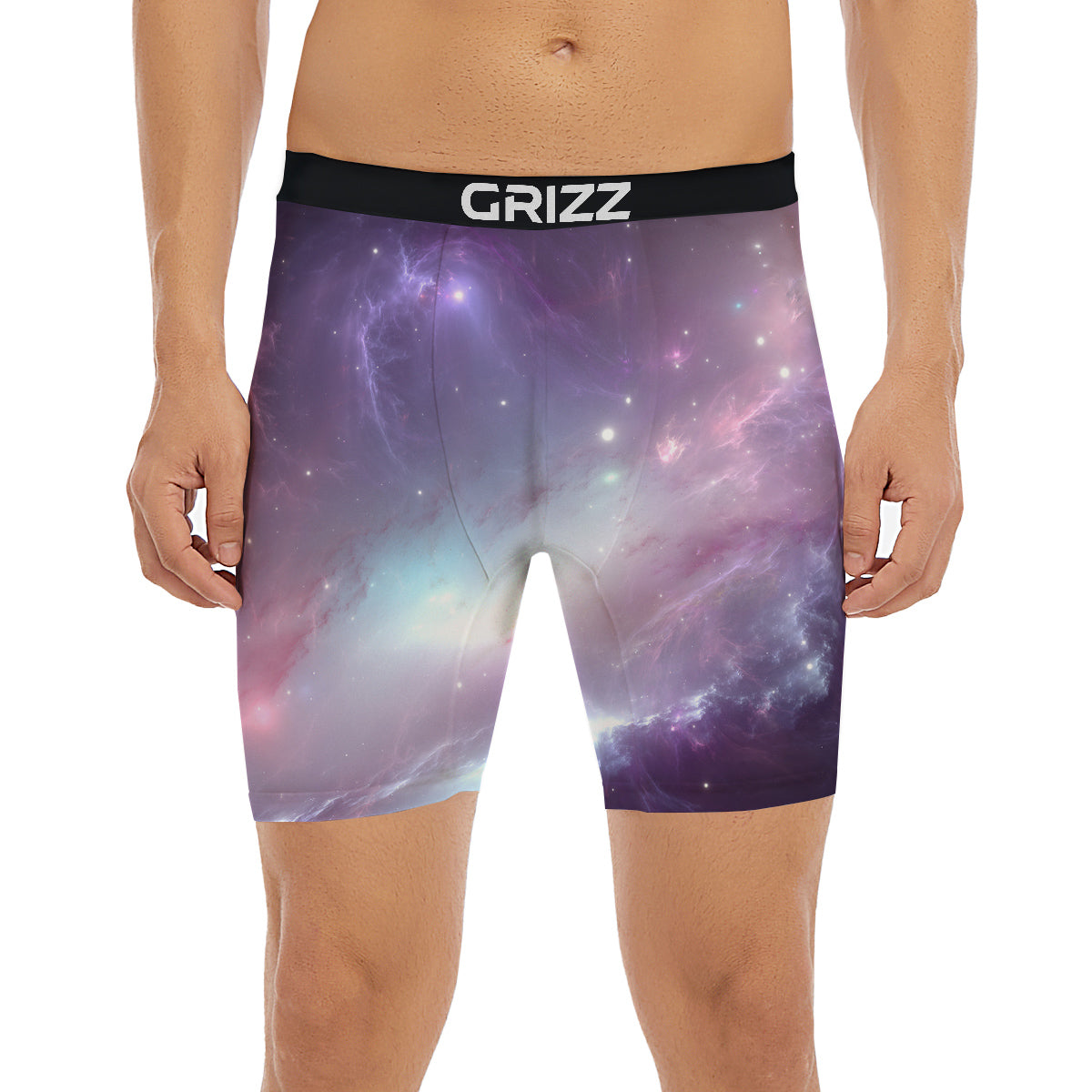 Space Cosmic Print Boxer Briefs-grizzshop