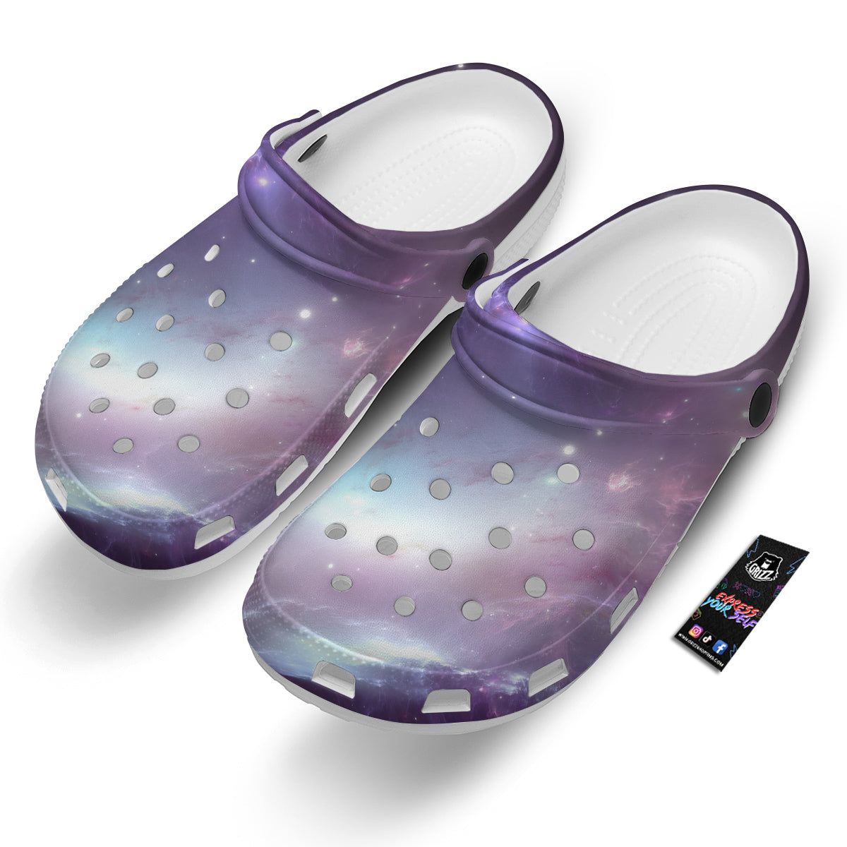Space Cosmic Print Clog-grizzshop
