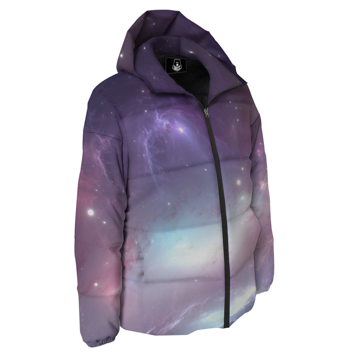 Space Cosmic Print Down Jacket-grizzshop