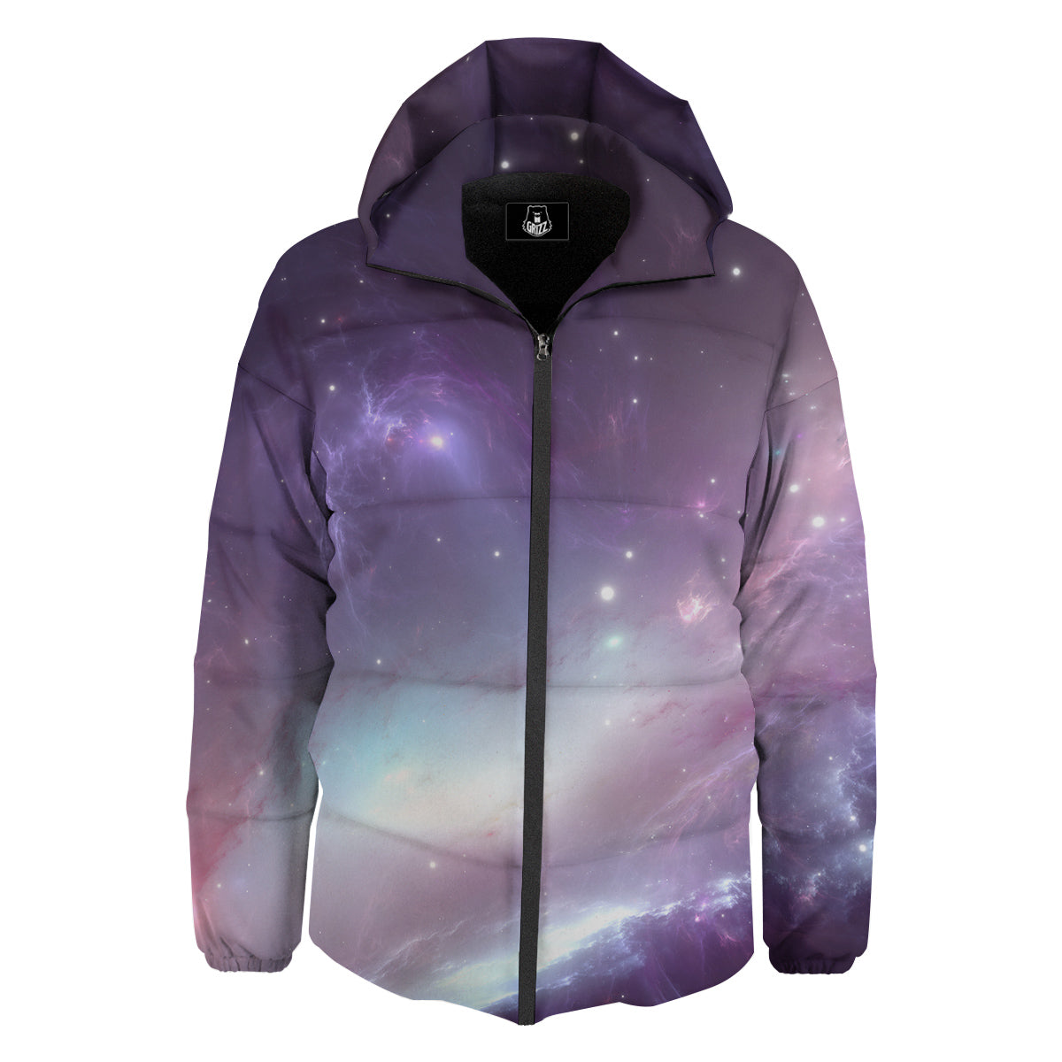 Space Cosmic Print Down Jacket-grizzshop