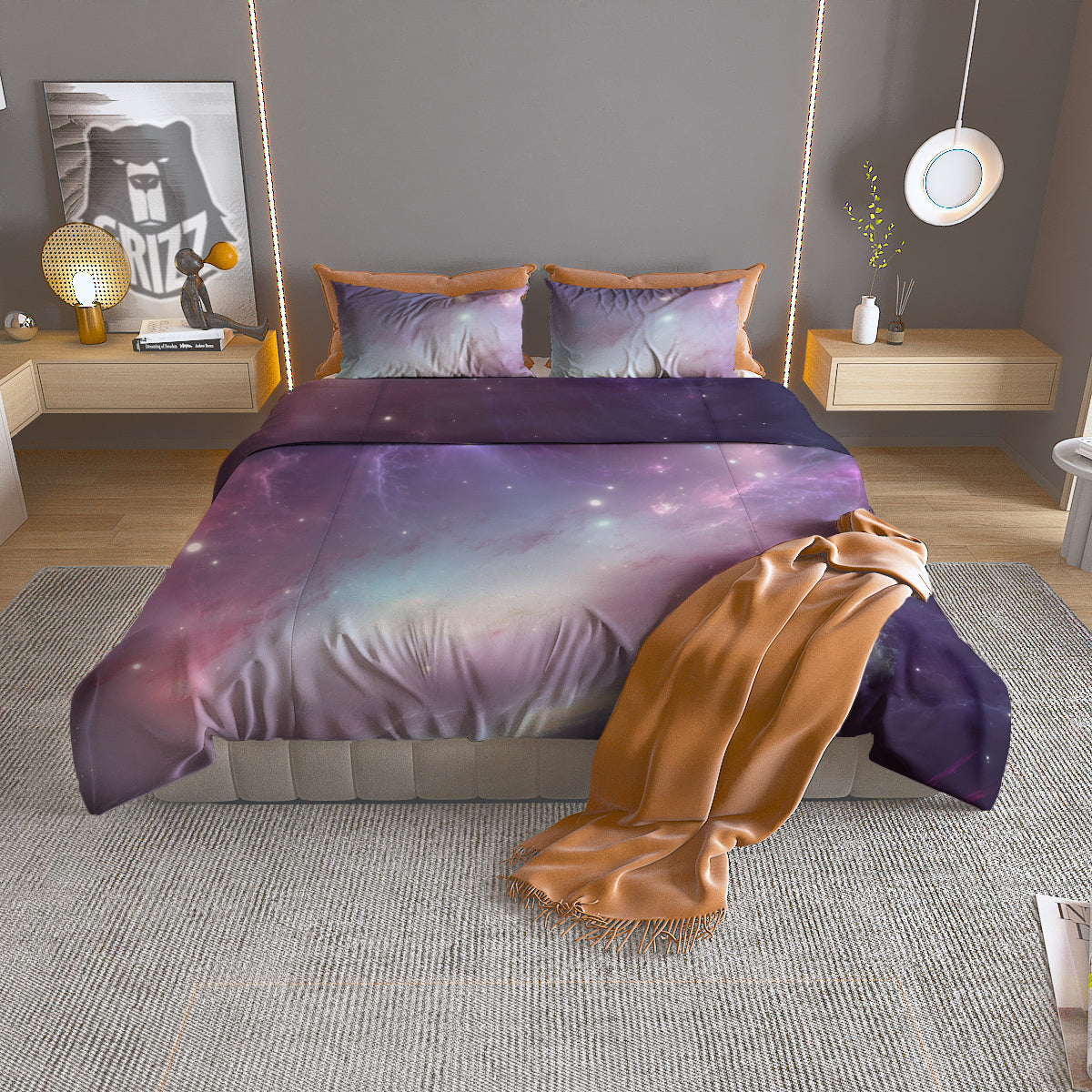 Signs Astrological And Gemini Print Duvet Cover Bedding Set