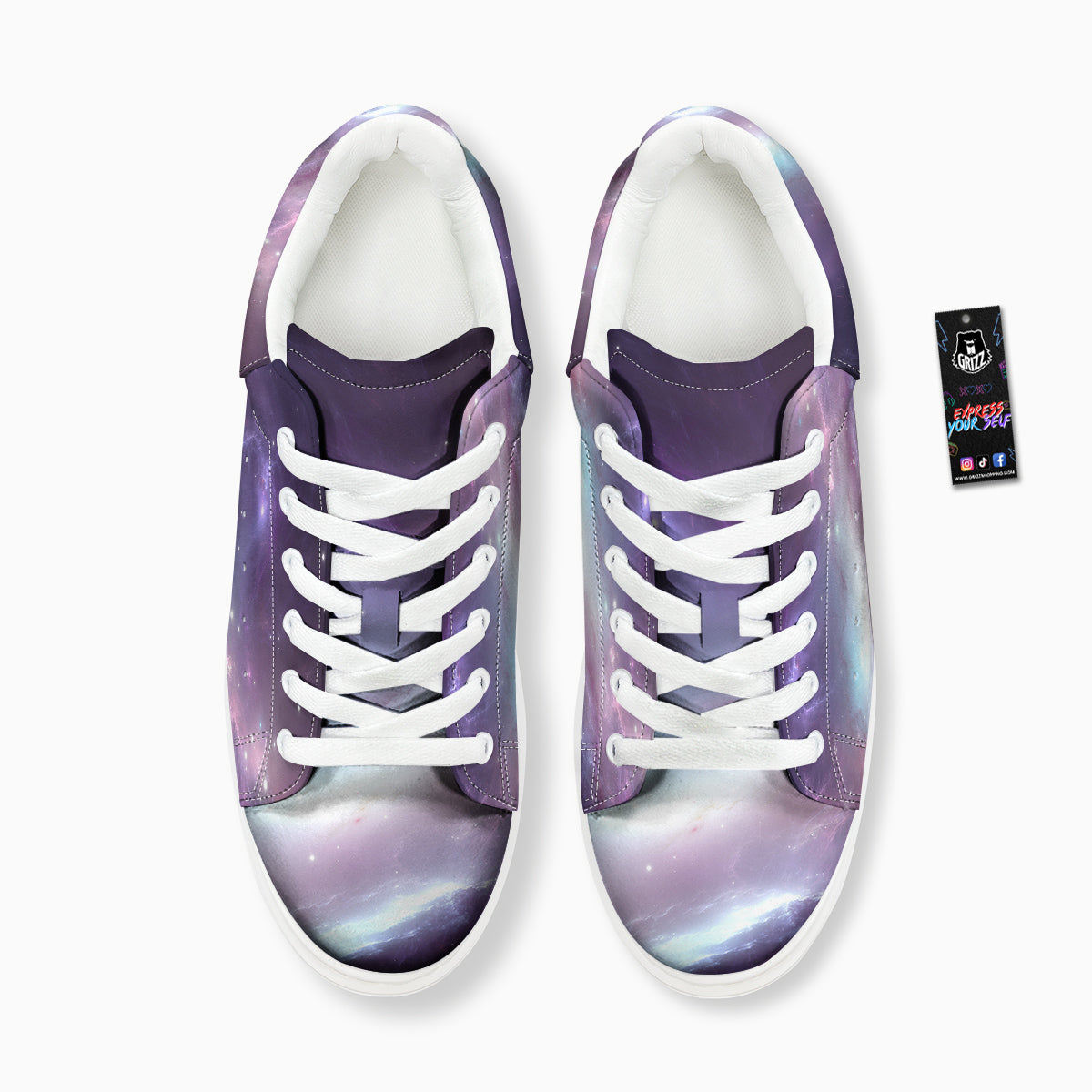 Space Cosmic Print Platform Shoes-grizzshop