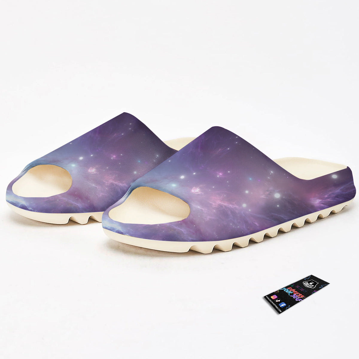 Space Cosmic Print Sandals-grizzshop