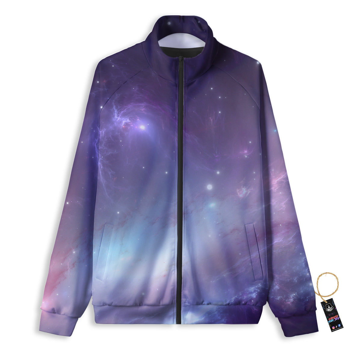 Space Cosmic Print Track Jacket-grizzshop