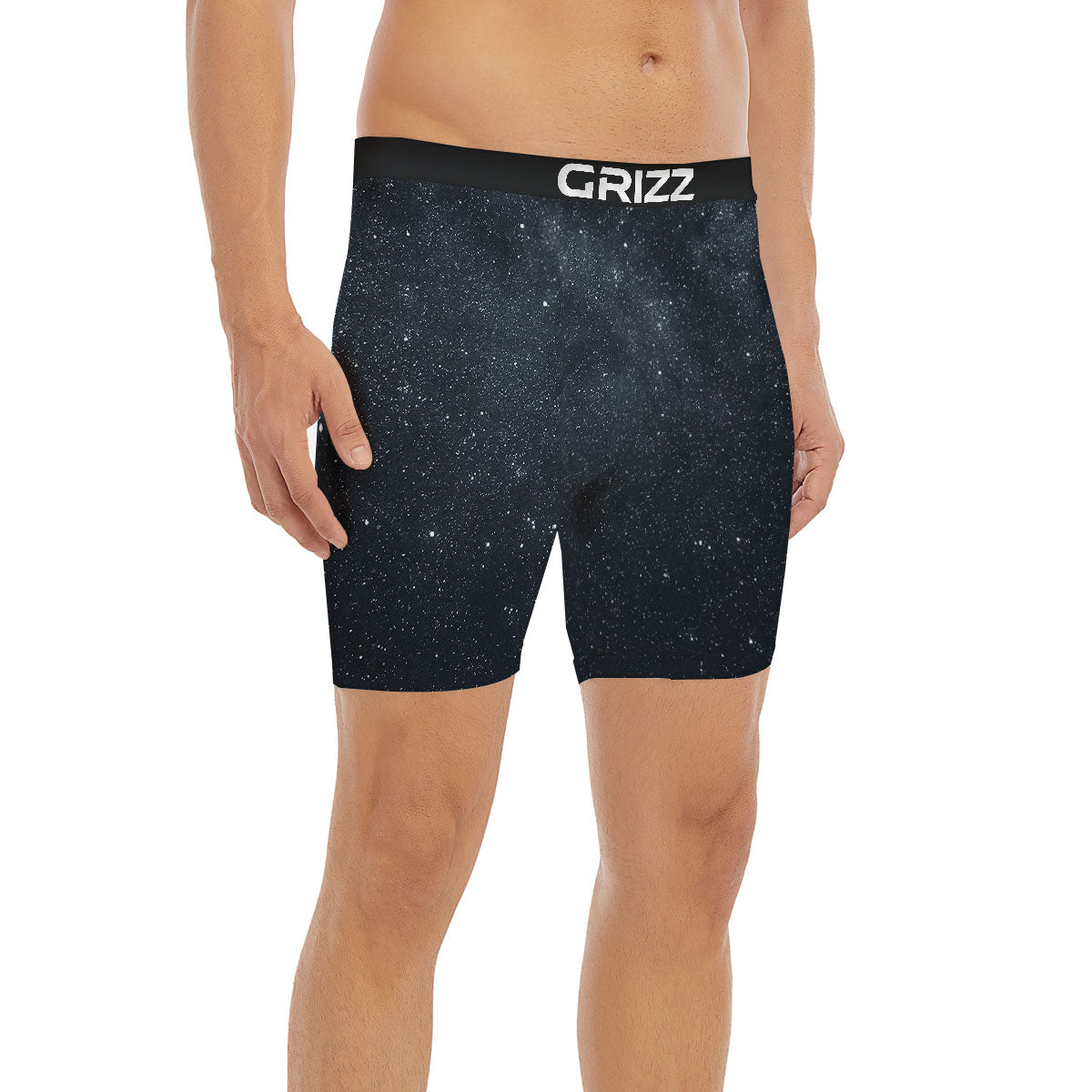 Space Dark Print Boxer Briefs-grizzshop