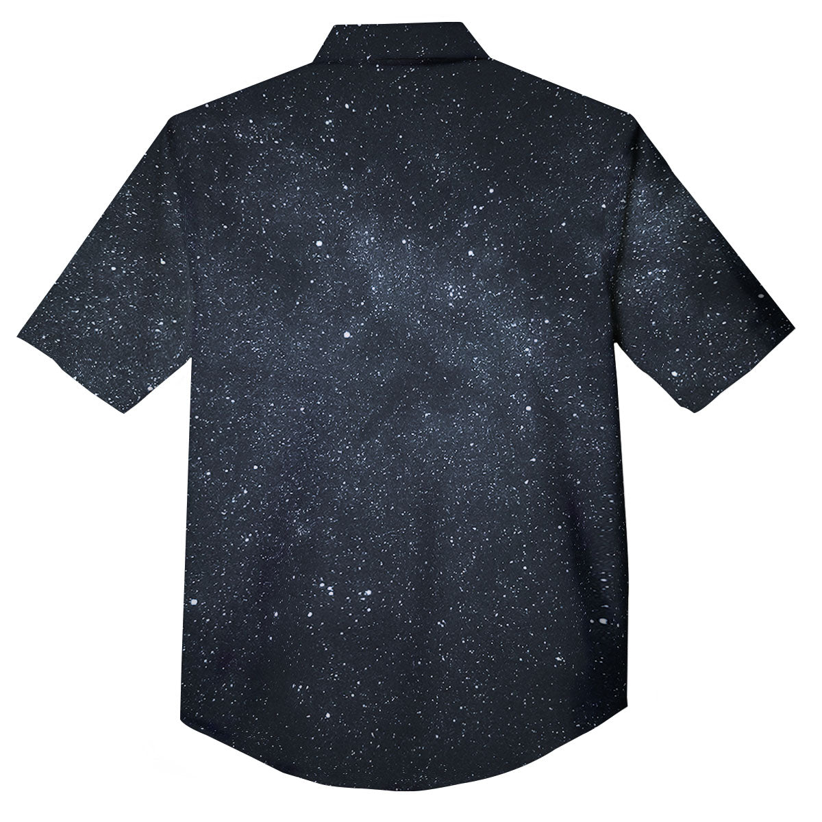 Space Dark Print Button Up Shirt-grizzshop