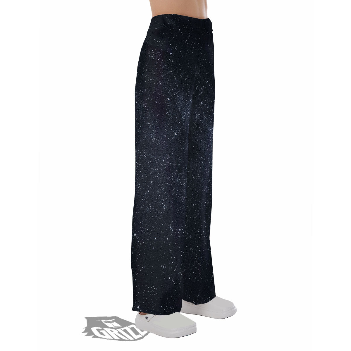 Space Dark Print Pajama Pants-grizzshop