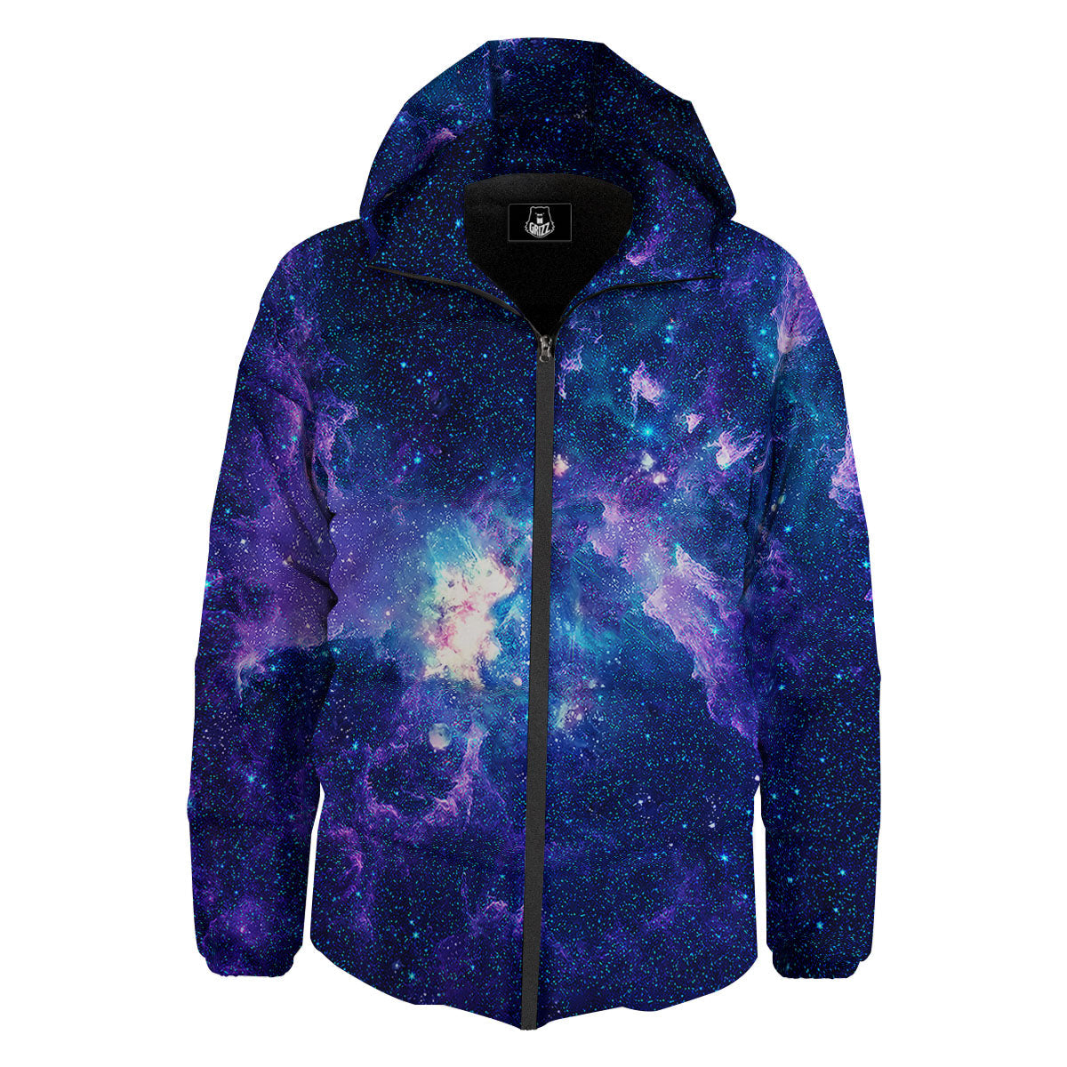 Space Deep Print Down Jacket-grizzshop