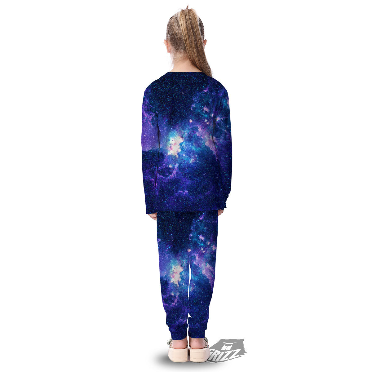 Space Deep Print Kid's Pajamas-grizzshop