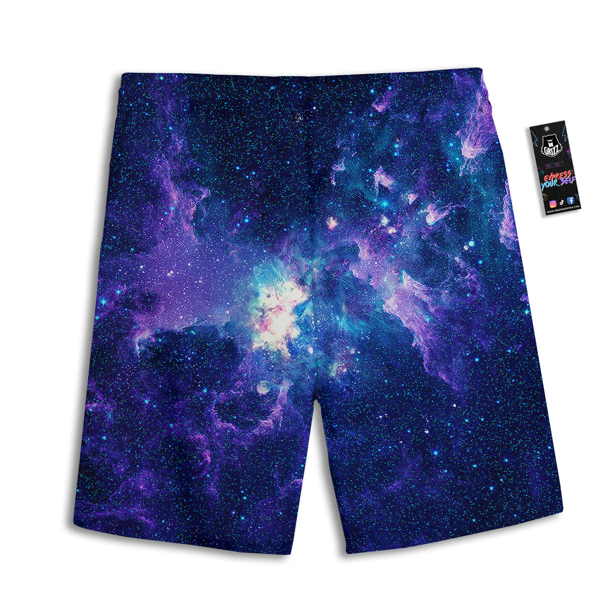 Stone Mayan Print Men's Athletic Shorts