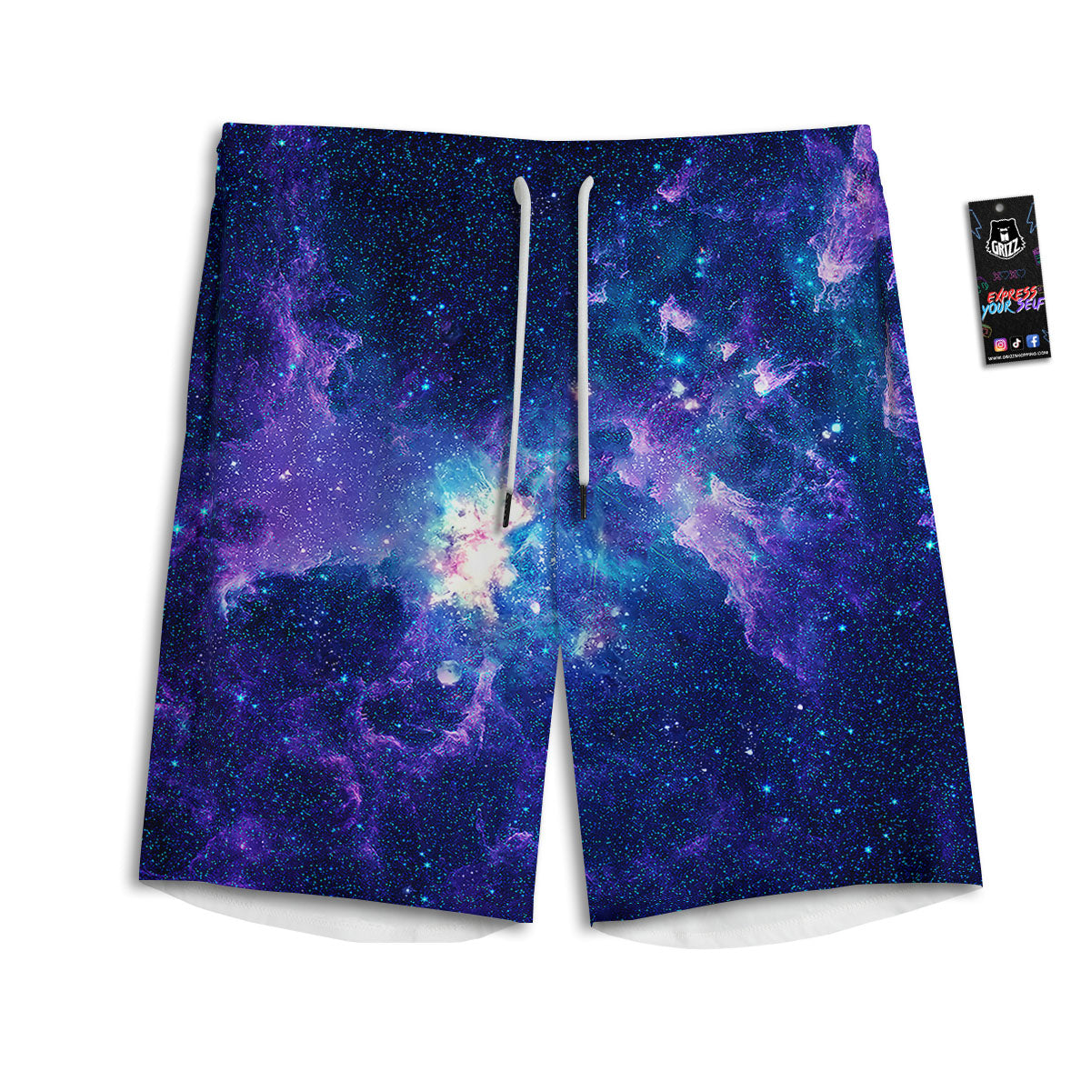 Stone Mayan Print Men's Athletic Shorts