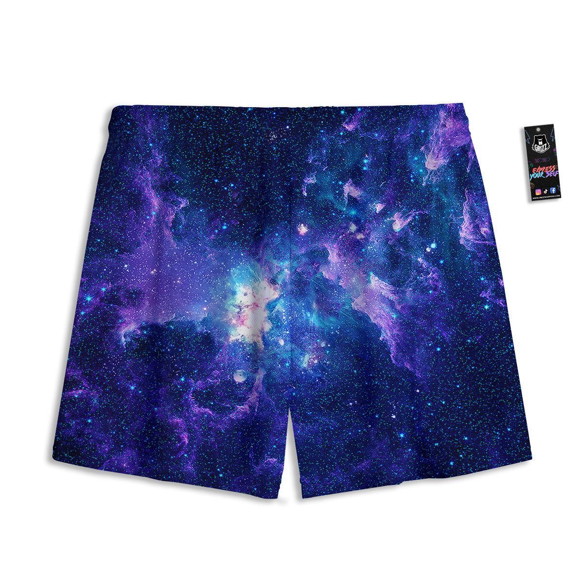 Space Deep Print Mesh Shorts