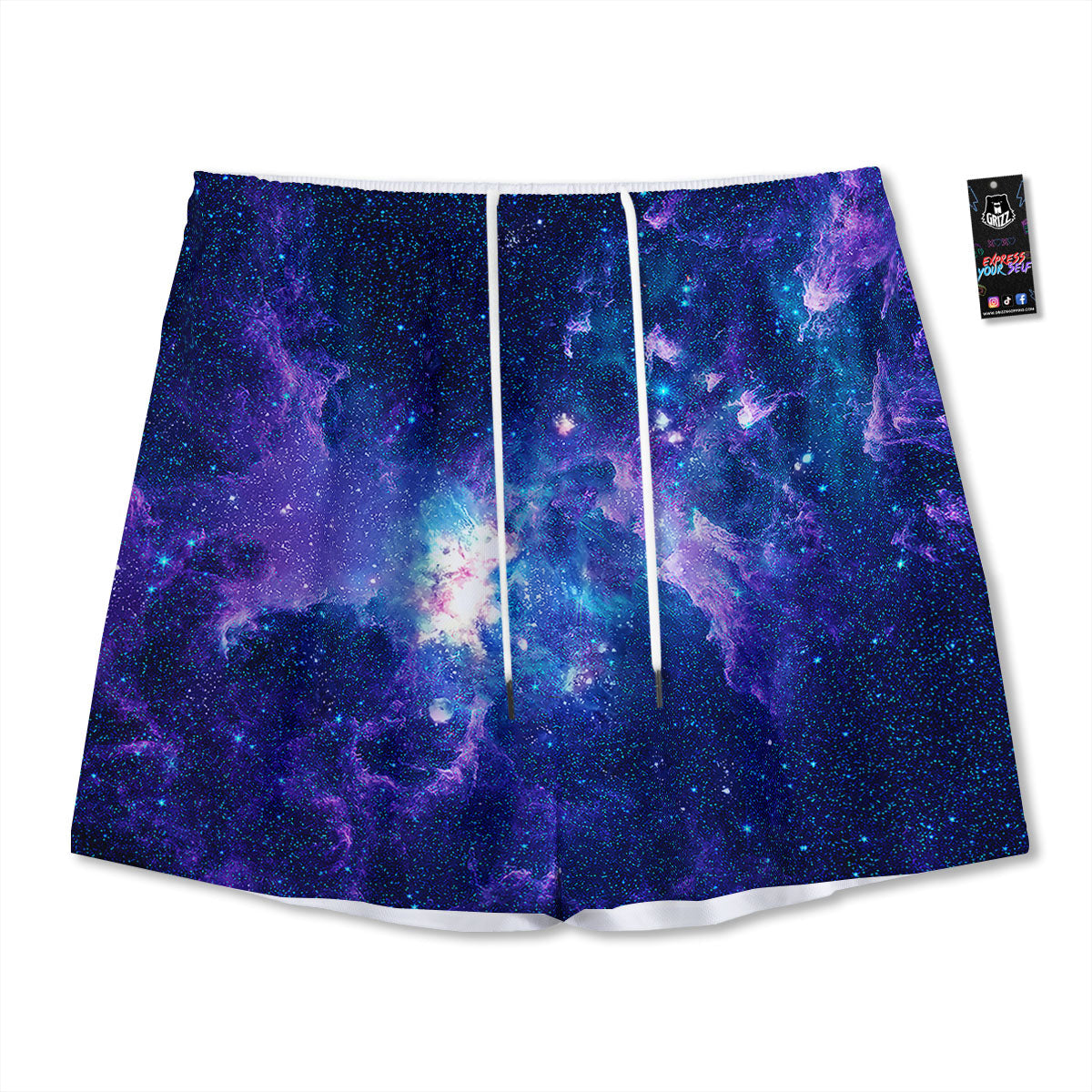 Space Deep Print Mesh Shorts