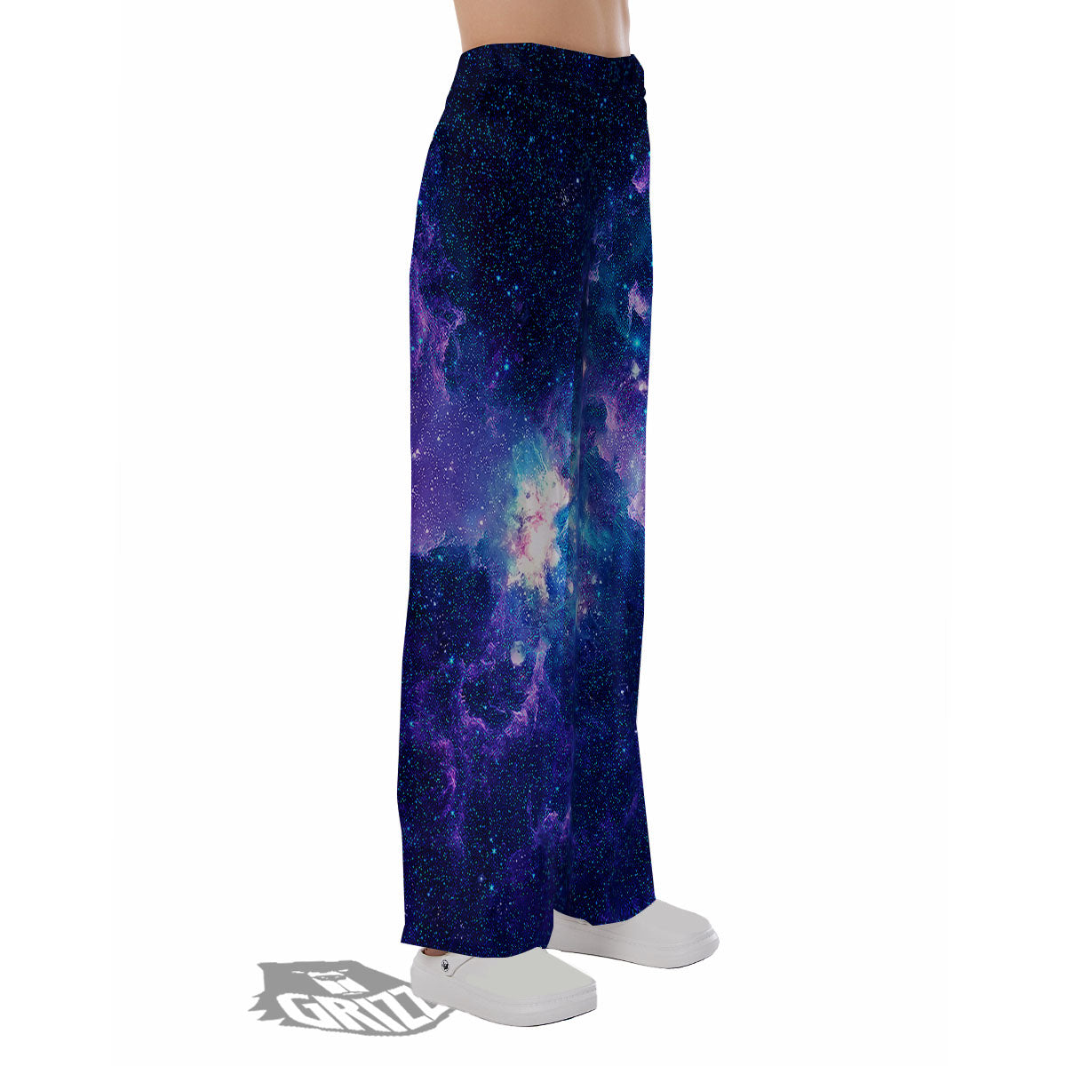 Space Deep Print Pajama Pants-grizzshop