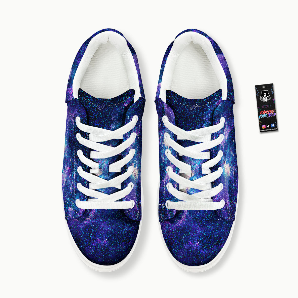 Space Deep Print Platform Shoes-grizzshop