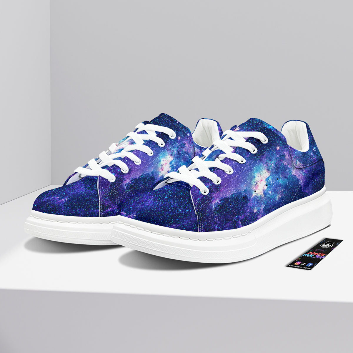 Space Deep Print Platform Shoes-grizzshop