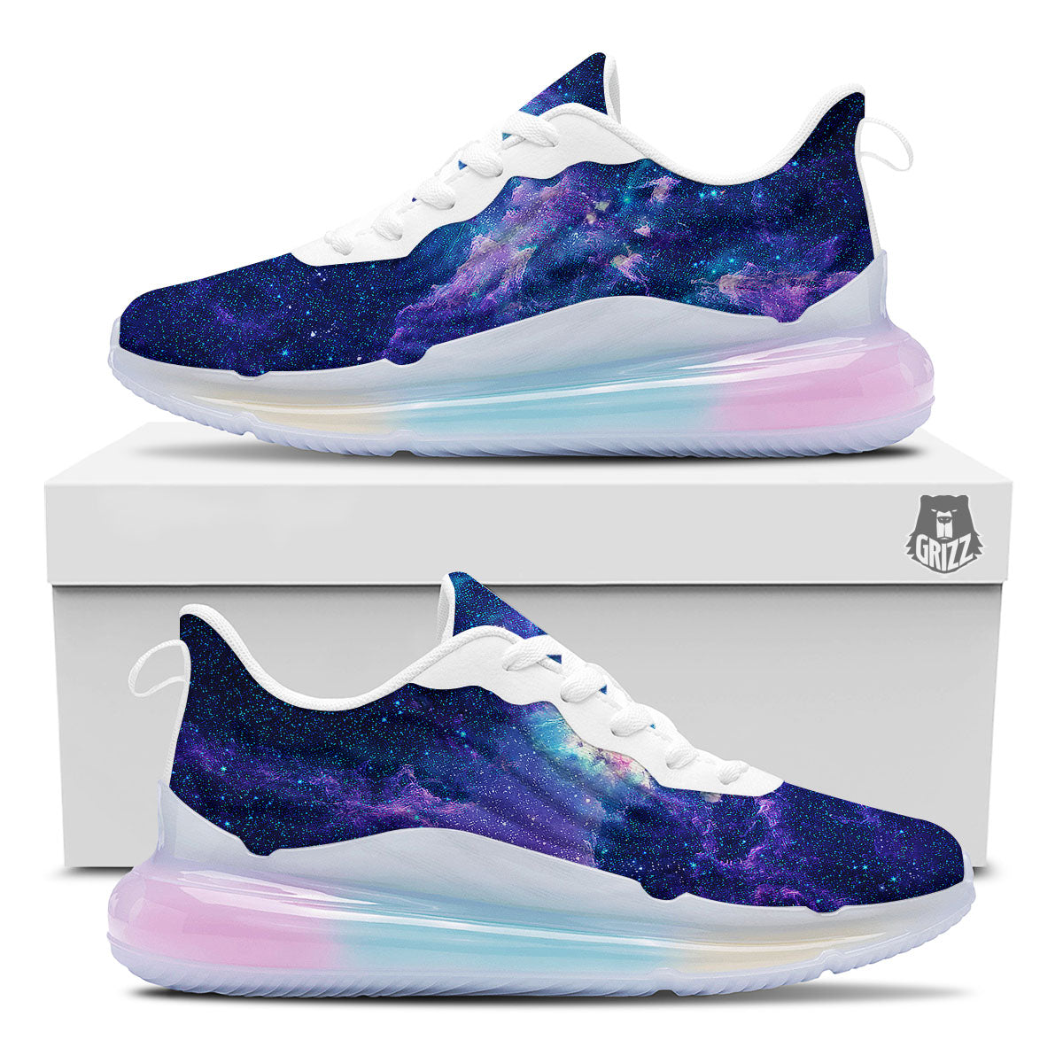 Space Deep Print Running Sneakers-grizzshop