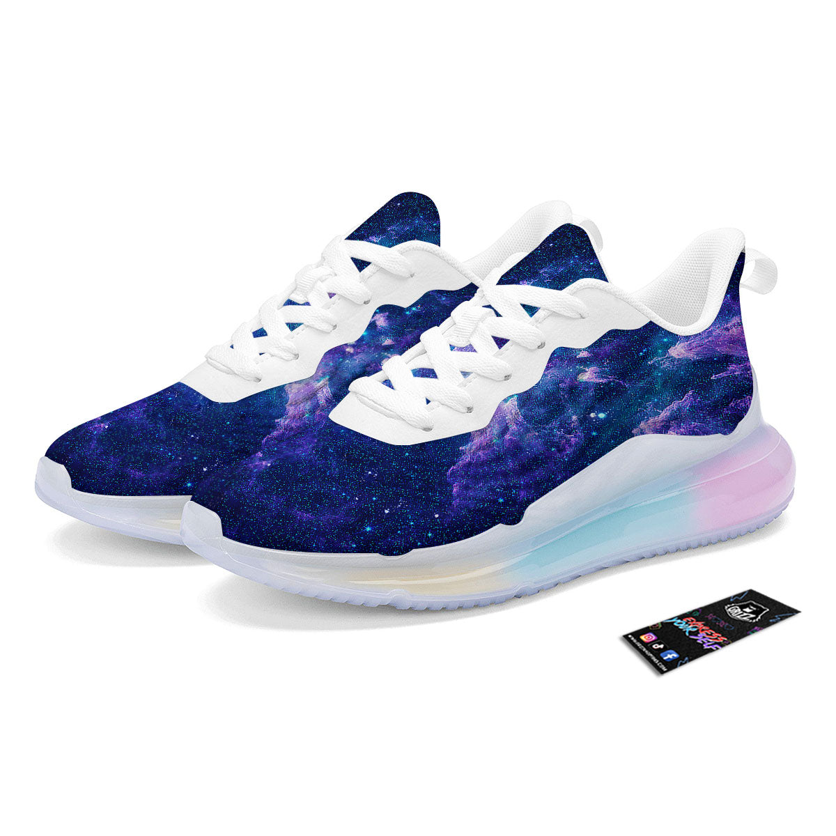 Space Deep Print Running Sneakers-grizzshop
