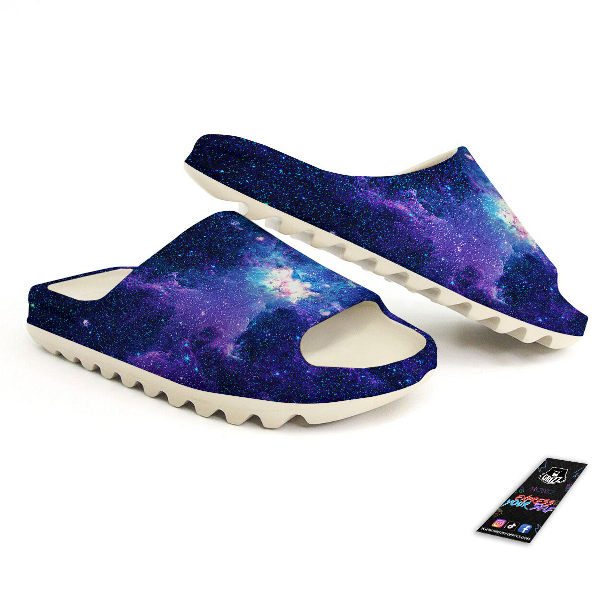 Space Deep Print Sandals-grizzshop