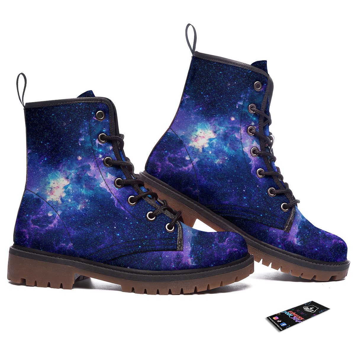 Space Deep Print Work Boots-grizzshop
