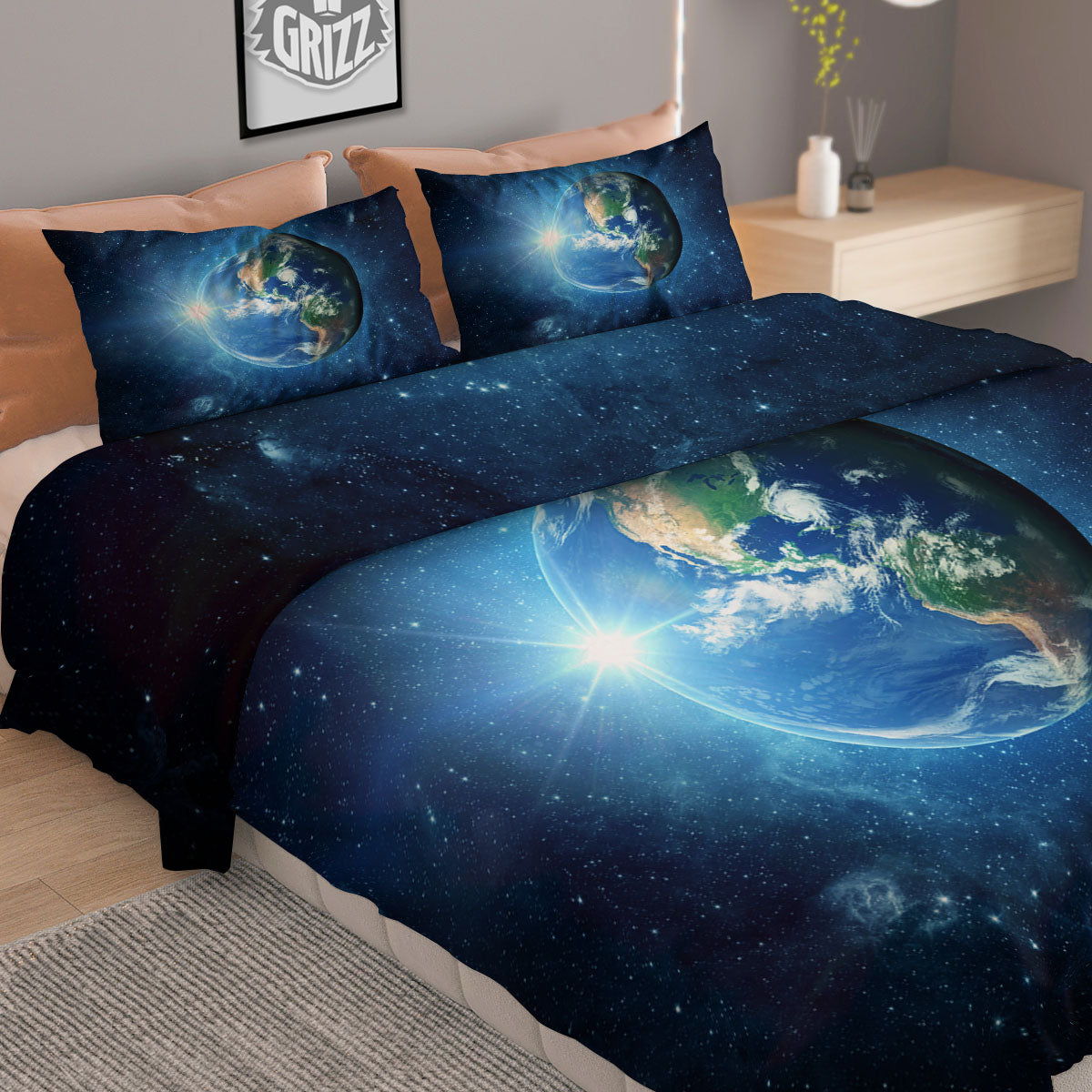 Steampunk Gears Vintage Print Duvet Cover Bedding Set