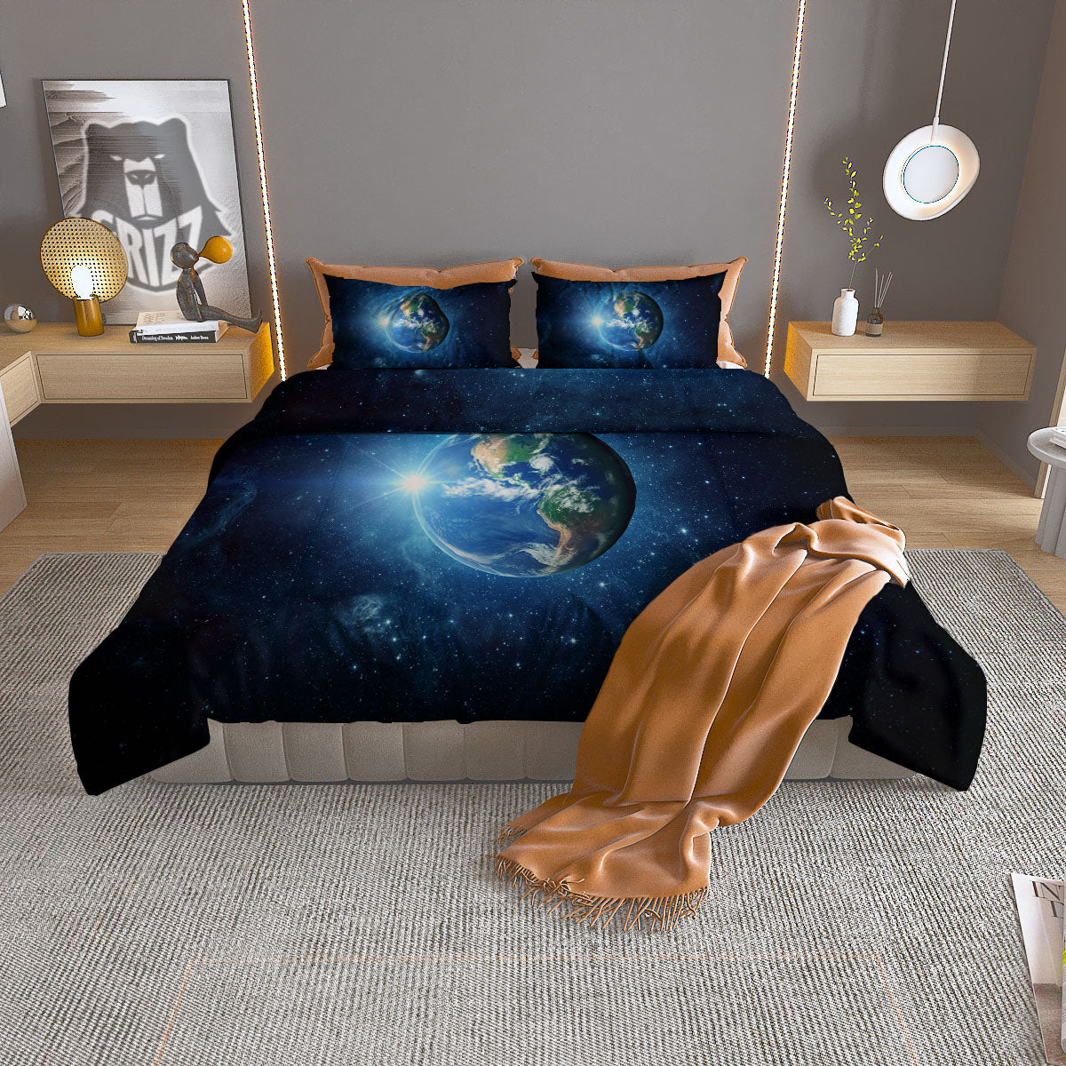 Steampunk Gears Vintage Print Duvet Cover Bedding Set