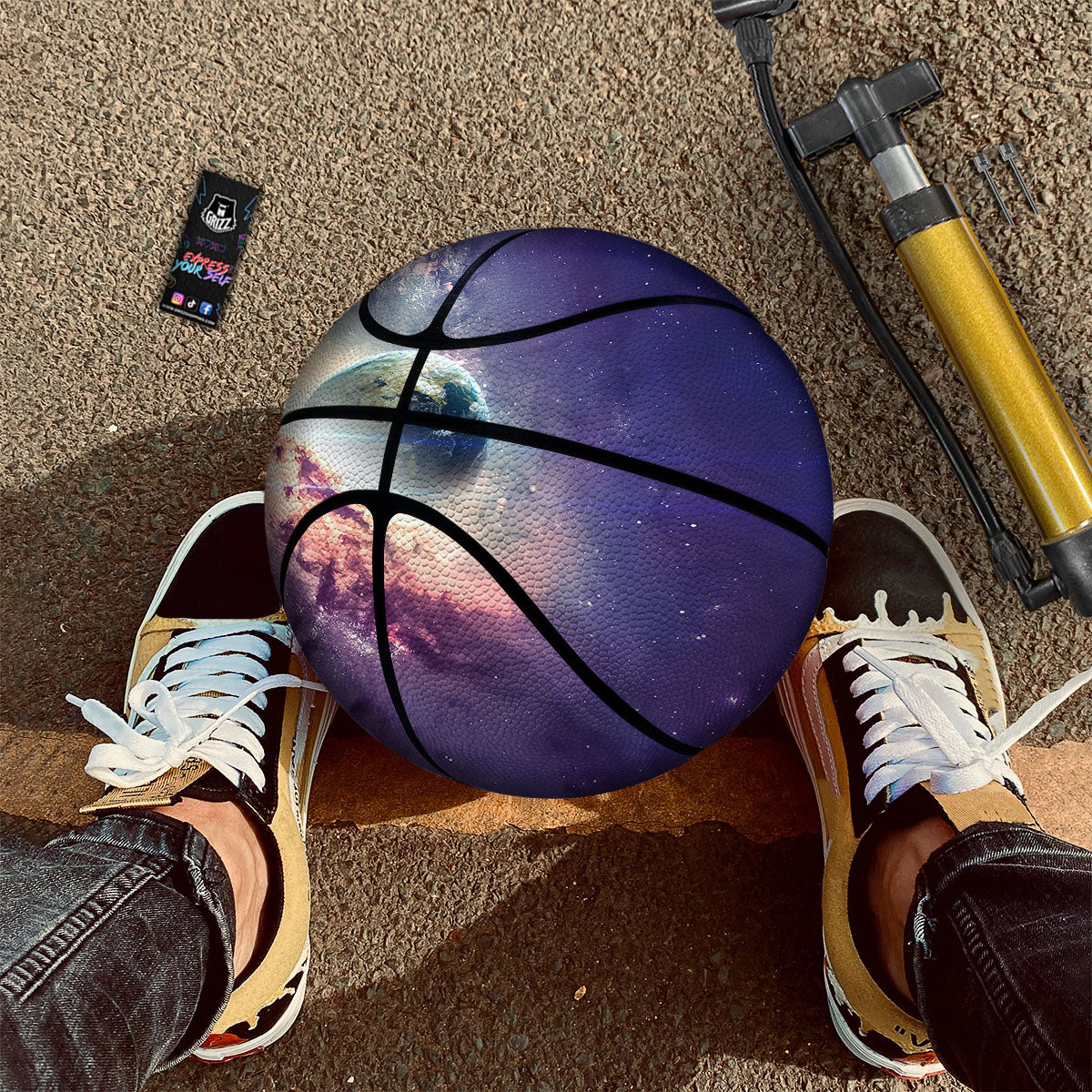 Space Endless Print Basketball-grizzshop