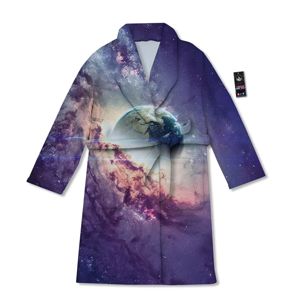 Space Endless Print Bathrobe-grizzshop