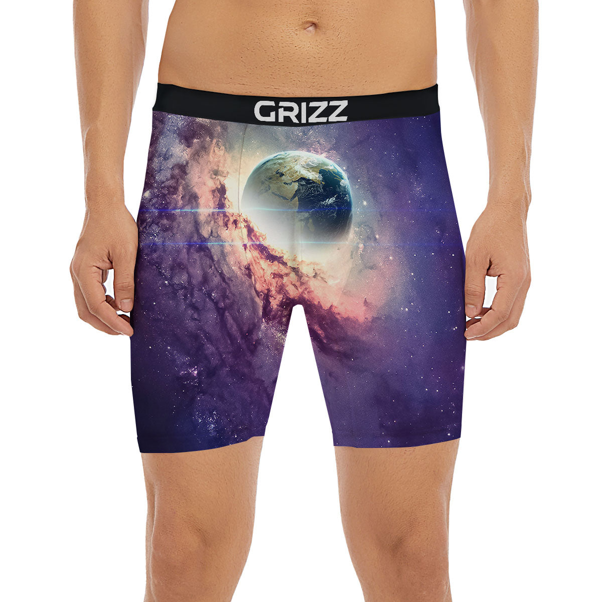 Space Endless Print Boxer Briefs-grizzshop