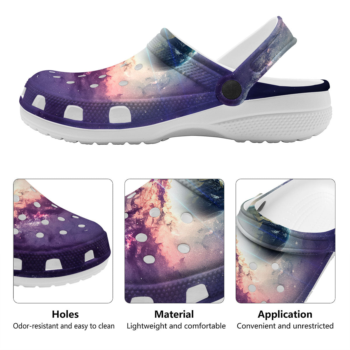 Space Endless Print Clog-grizzshop
