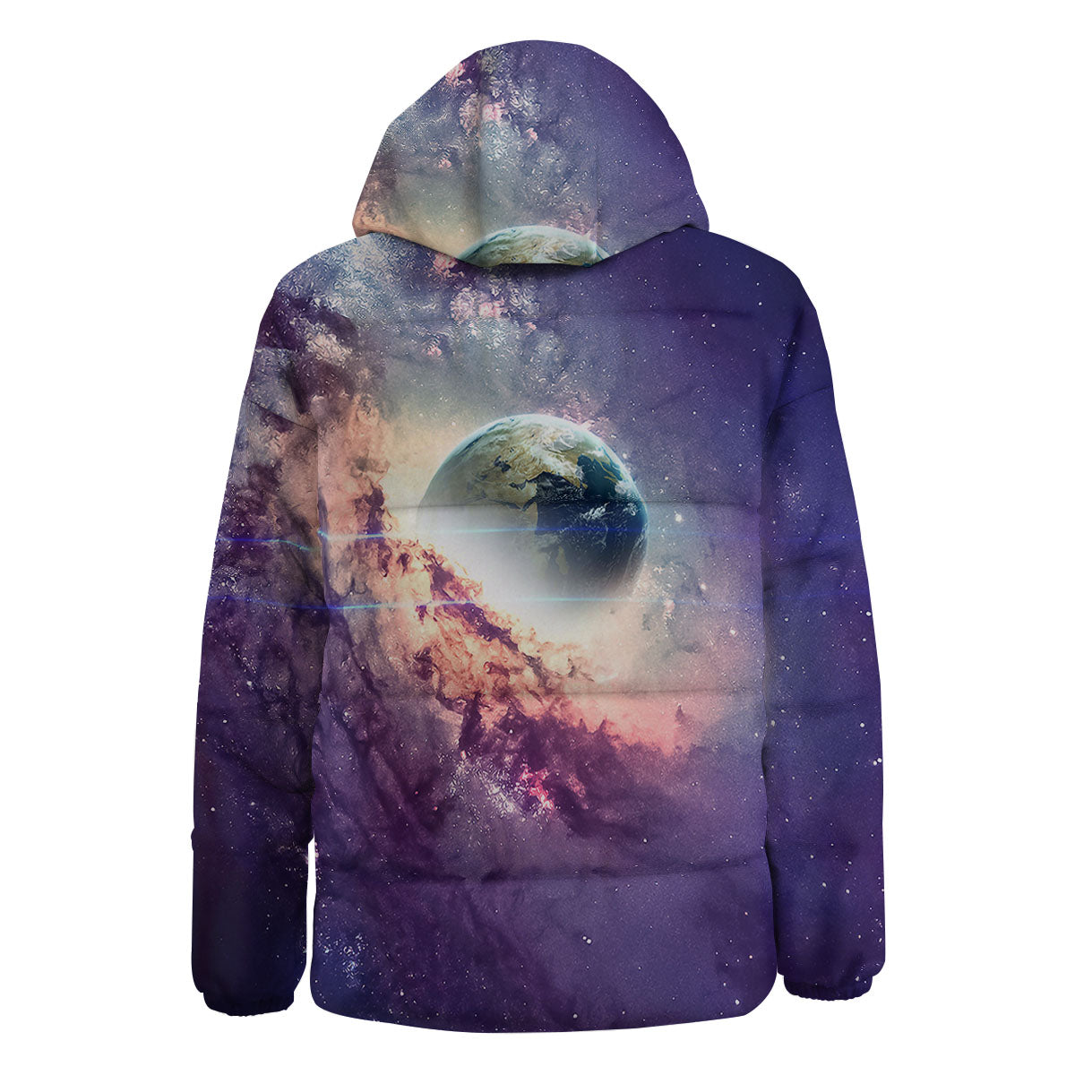 Space Endless Print Down Jacket-grizzshop