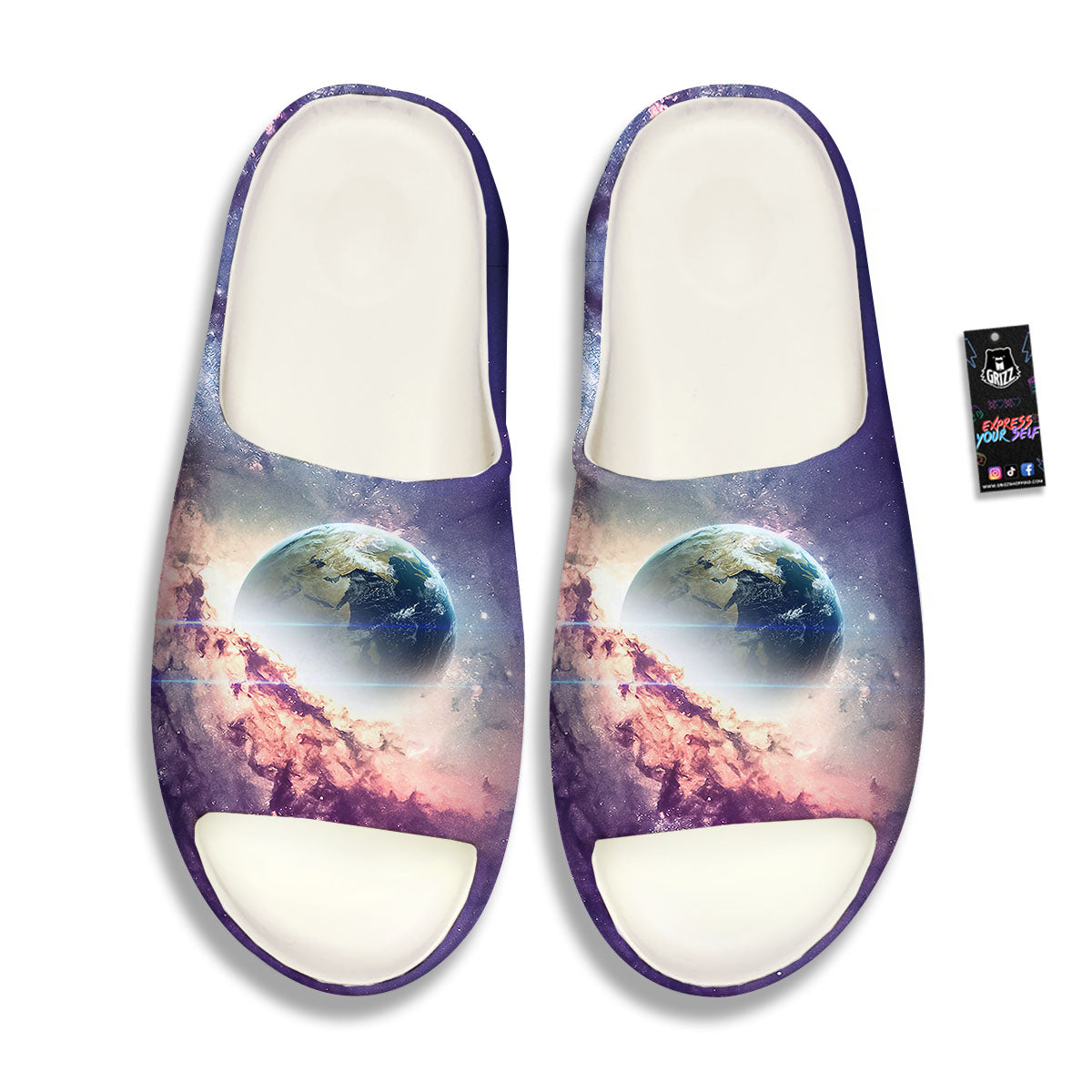 Space Endless Print Sandals-grizzshop