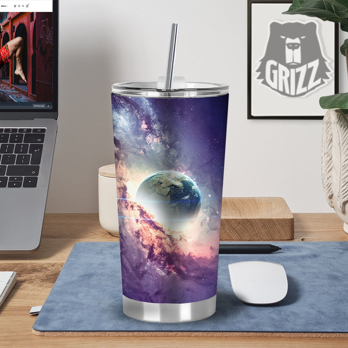 Space Endless Print Tumbler-grizzshop