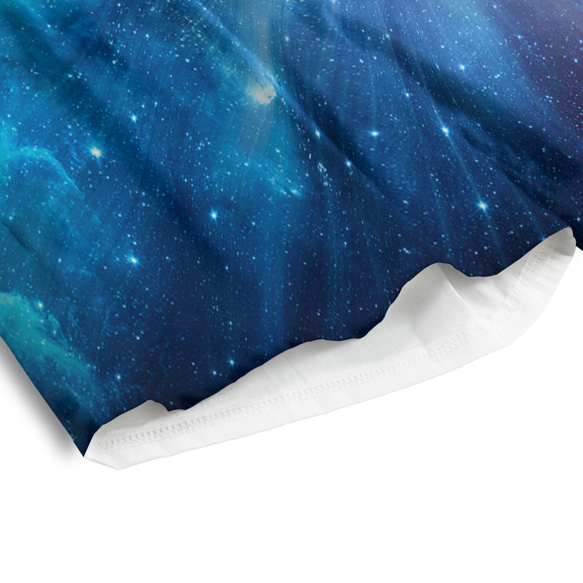 Space Light Blue Print Men's Athletic Shorts