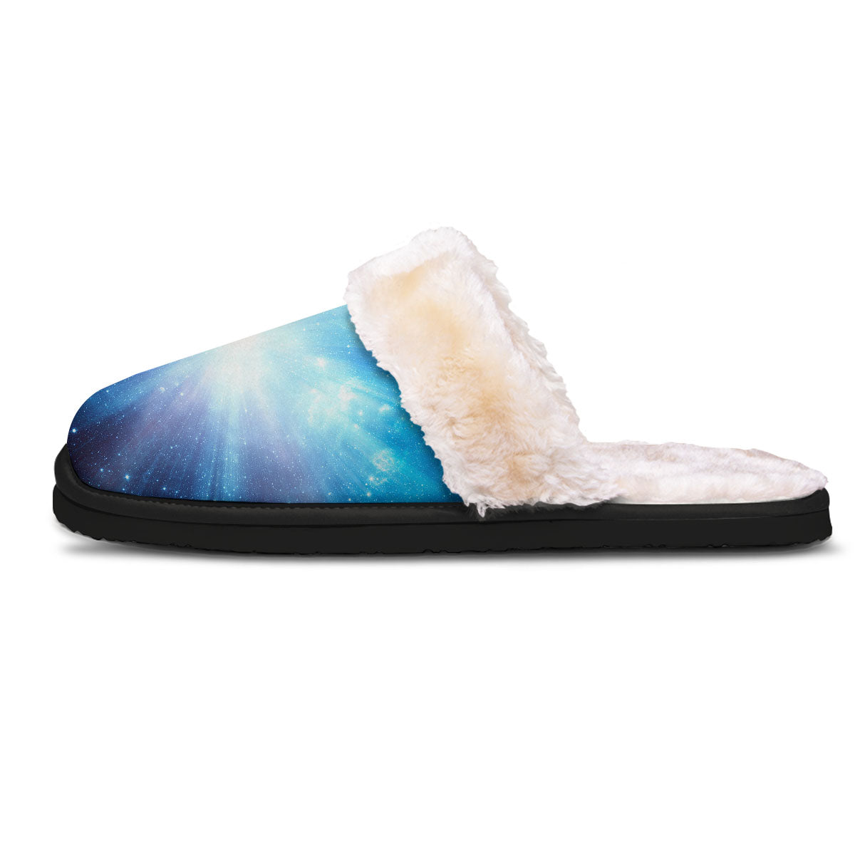 Space Light Blue Print Slippers-grizzshop