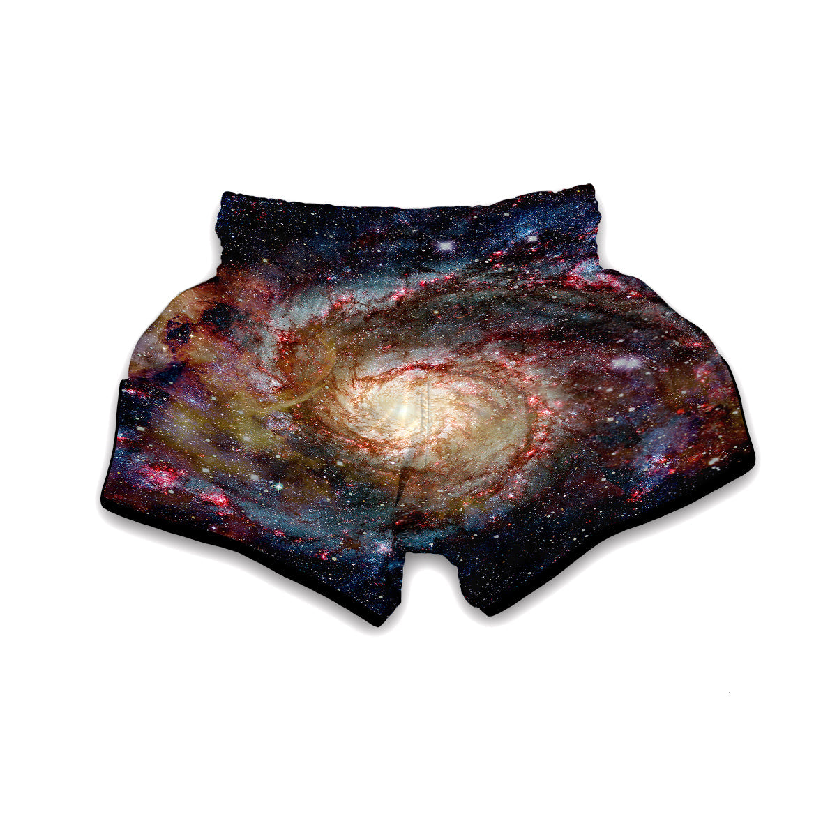 Space Milky Way Galaxy Print Muay Thai Boxing Shorts-grizzshop