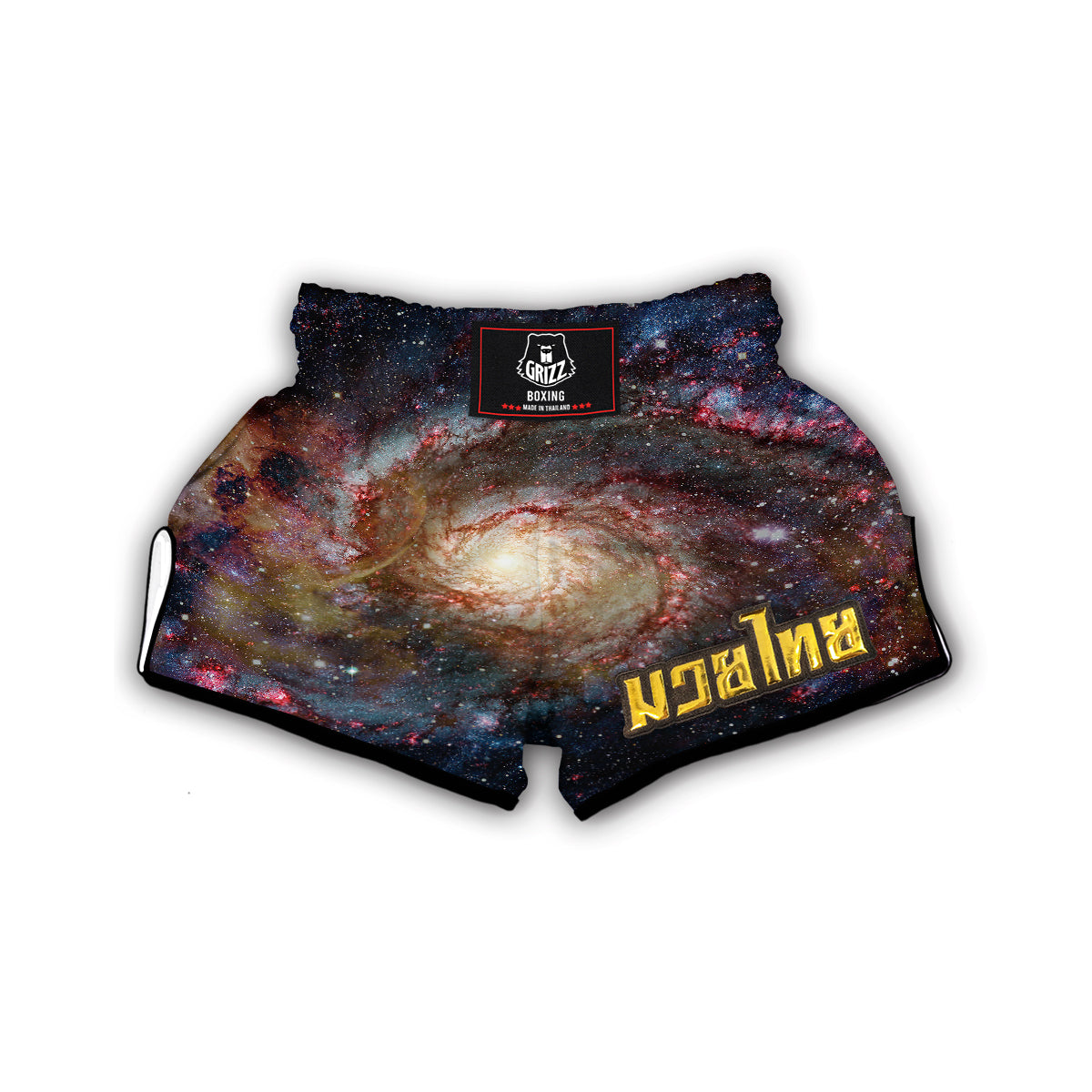 Space Milky Way Galaxy Print Muay Thai Boxing Shorts-grizzshop