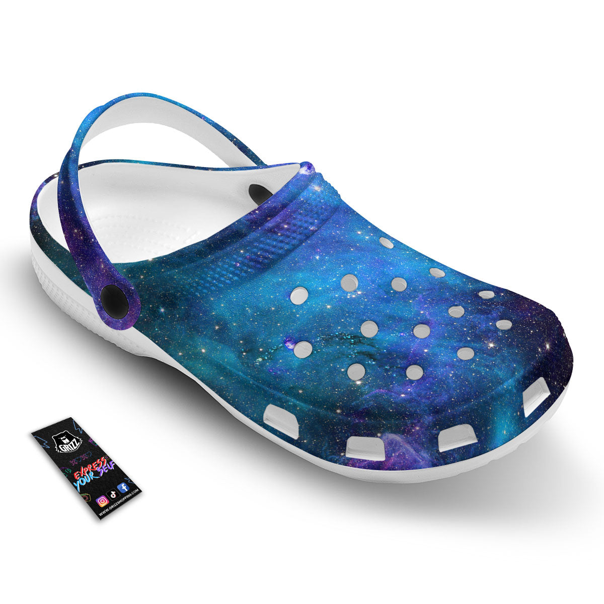 Space Nebula Print Clog-grizzshop