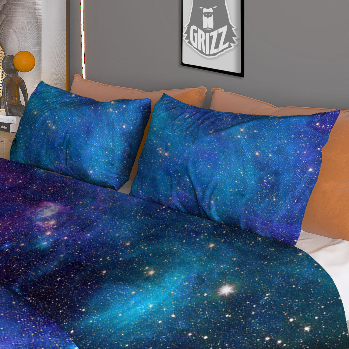 Space Nebula Print Duvet Cover Bedding Set
