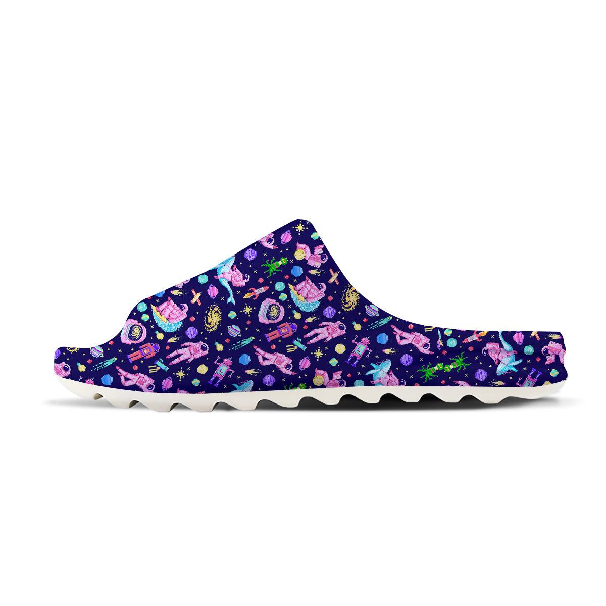 Space Astronaut 8 Bit Print Pattern Sandals-grizzshop
