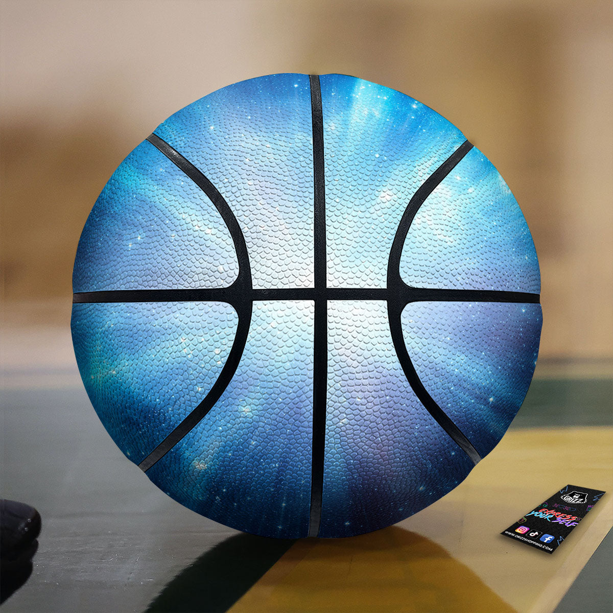 Space Light Blue Print Basketball