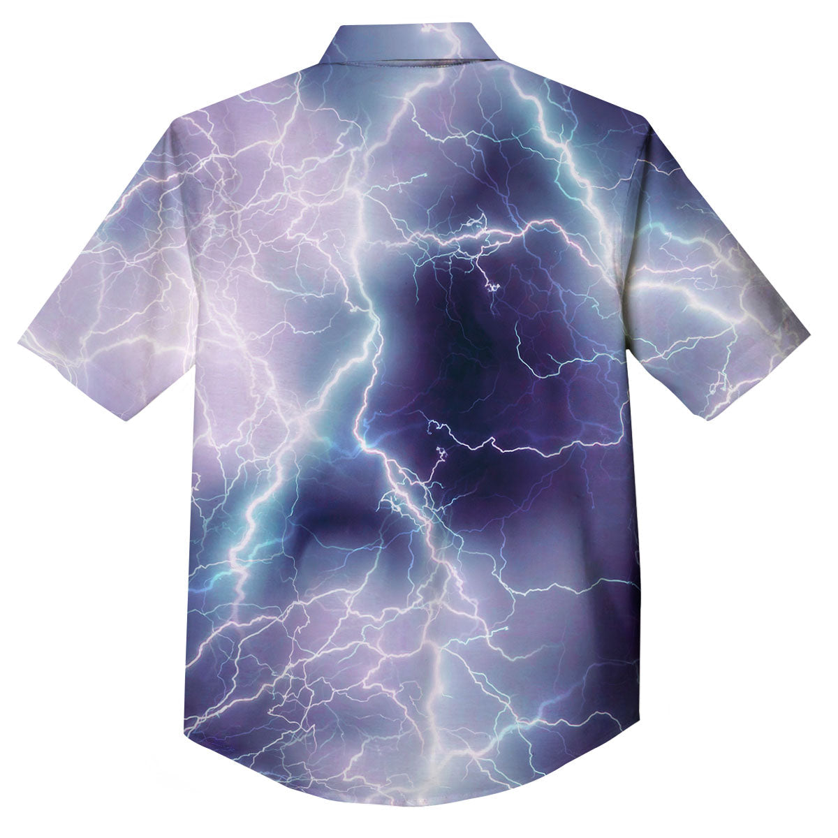 Spark Lightning Print Button Up Shirt-grizzshop