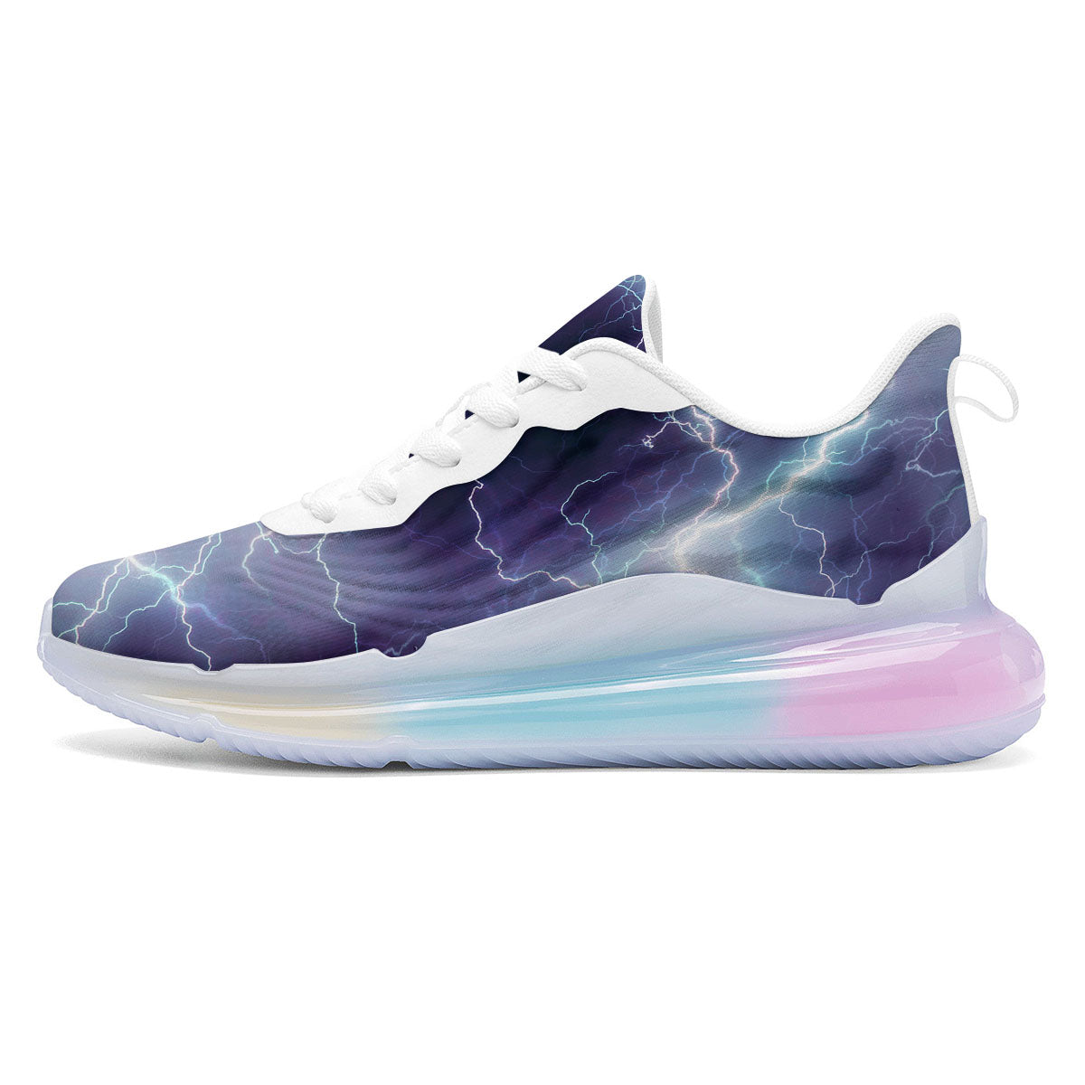 Spark Lightning Print Running Sneakers-grizzshop