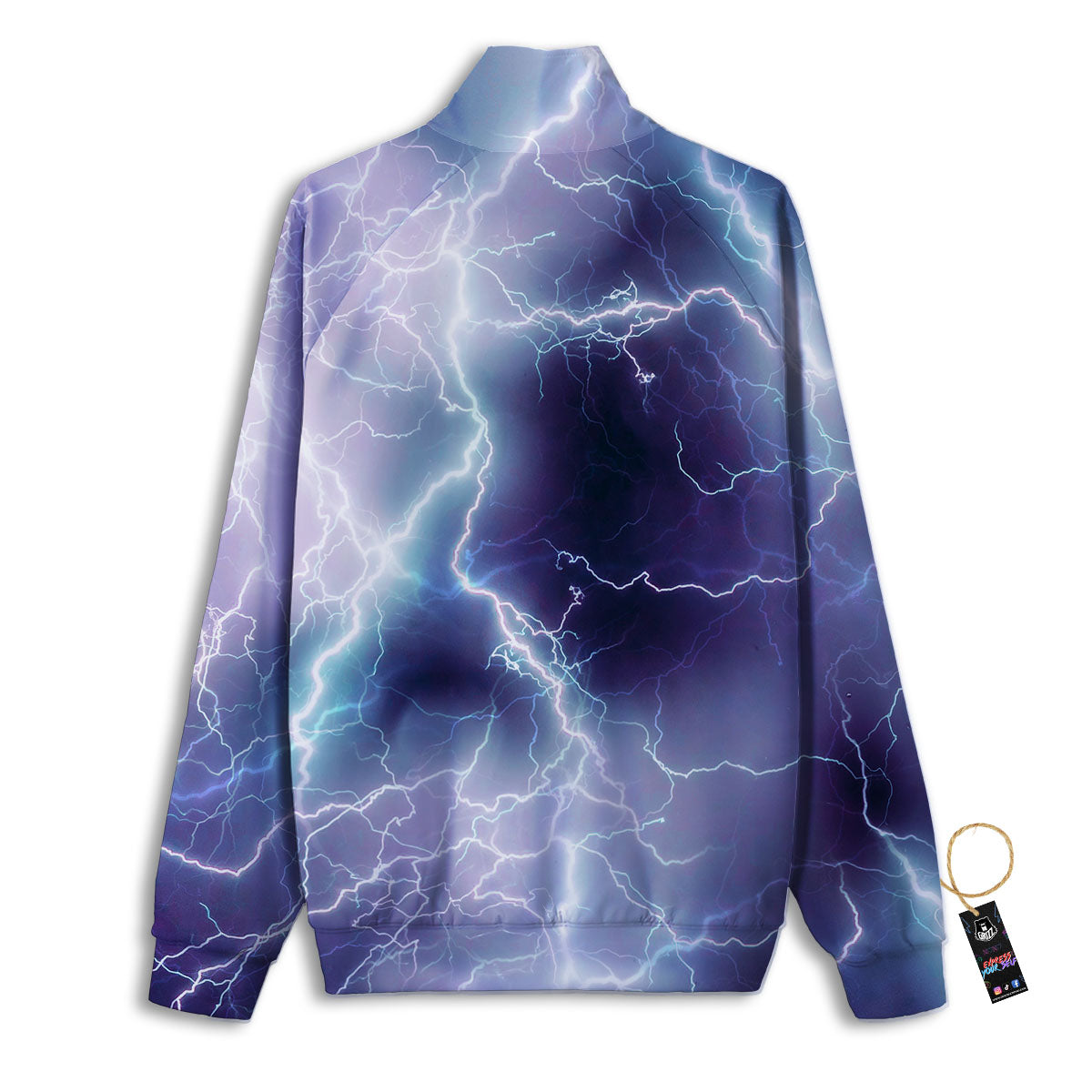 Spark Lightning Print Track Jacket-grizzshop