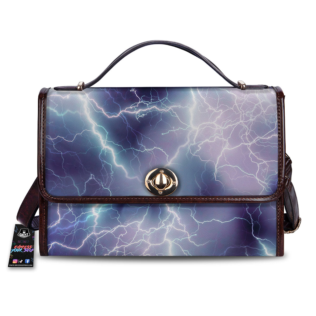 Spark Lightning Print Women's Satchel Bag