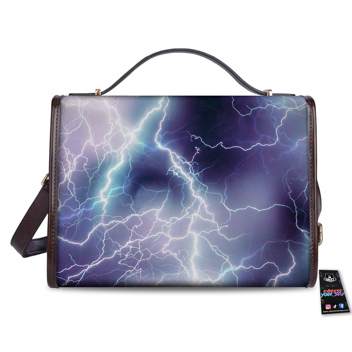 Spark Lightning Print Women's Satchel Bag