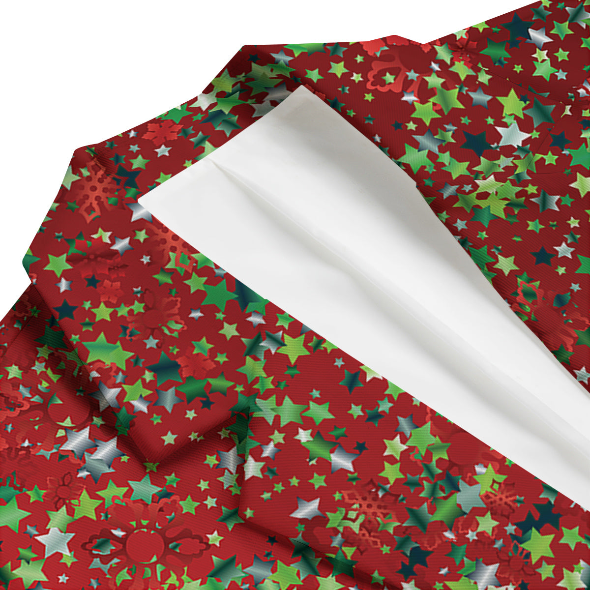 Sparkle Christmas Print Men's Blazer-grizzshop