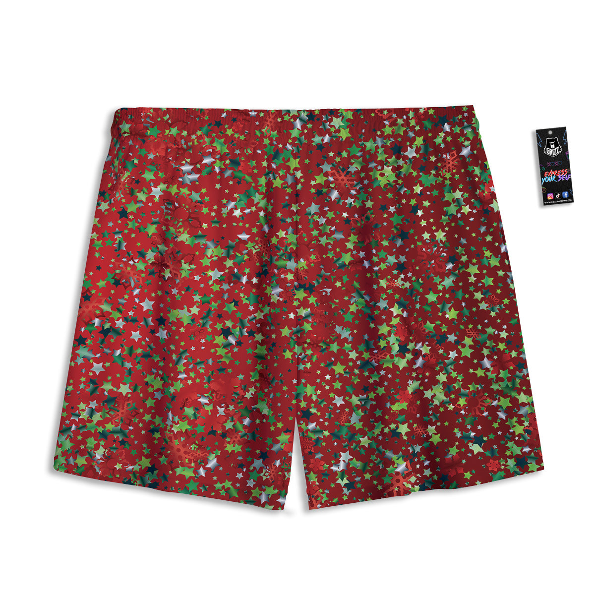 Signs Geometric Zodiac Print Mesh Shorts