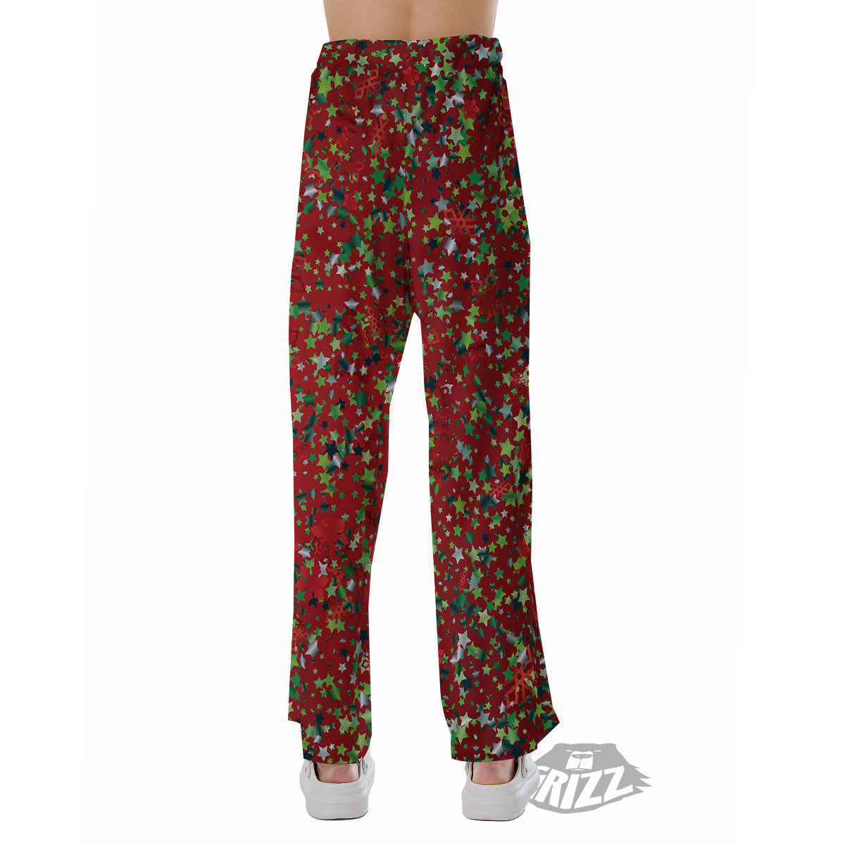 Sparkle Christmas Print Pajama Pants-grizzshop