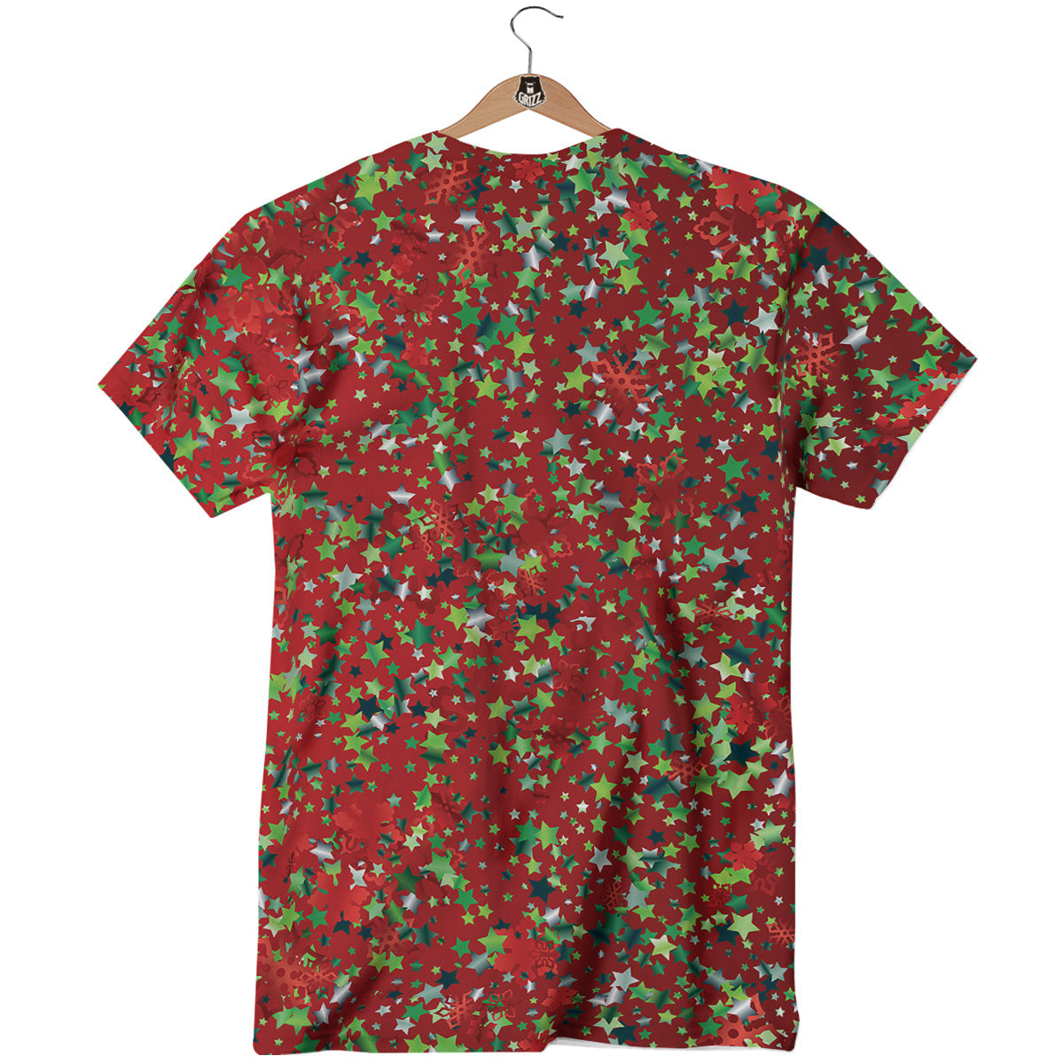 Sparkle Christmas Print T-Shirt-grizzshop
